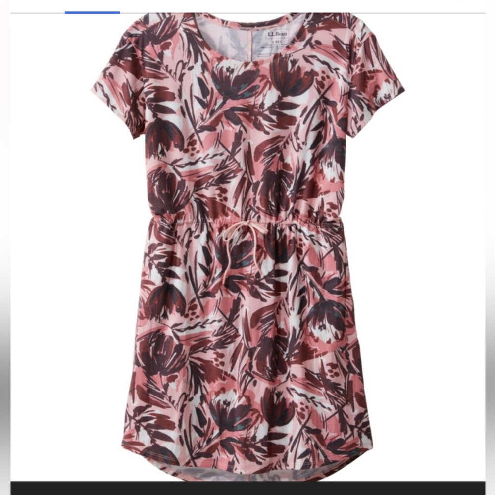 LL Bean Everyday Sun Smart Floral Dress